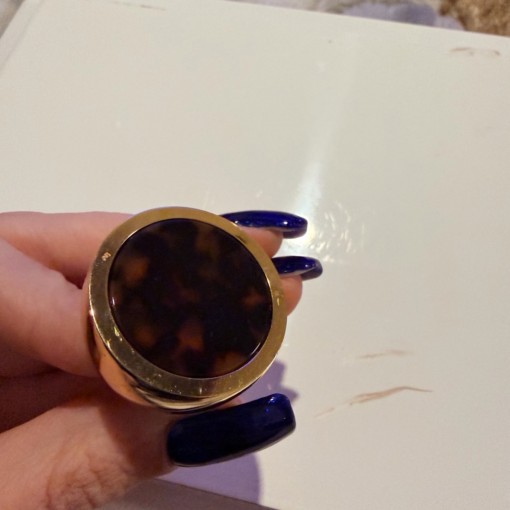 Michael Kors Gold and Black Ring - Picture 2 of 4